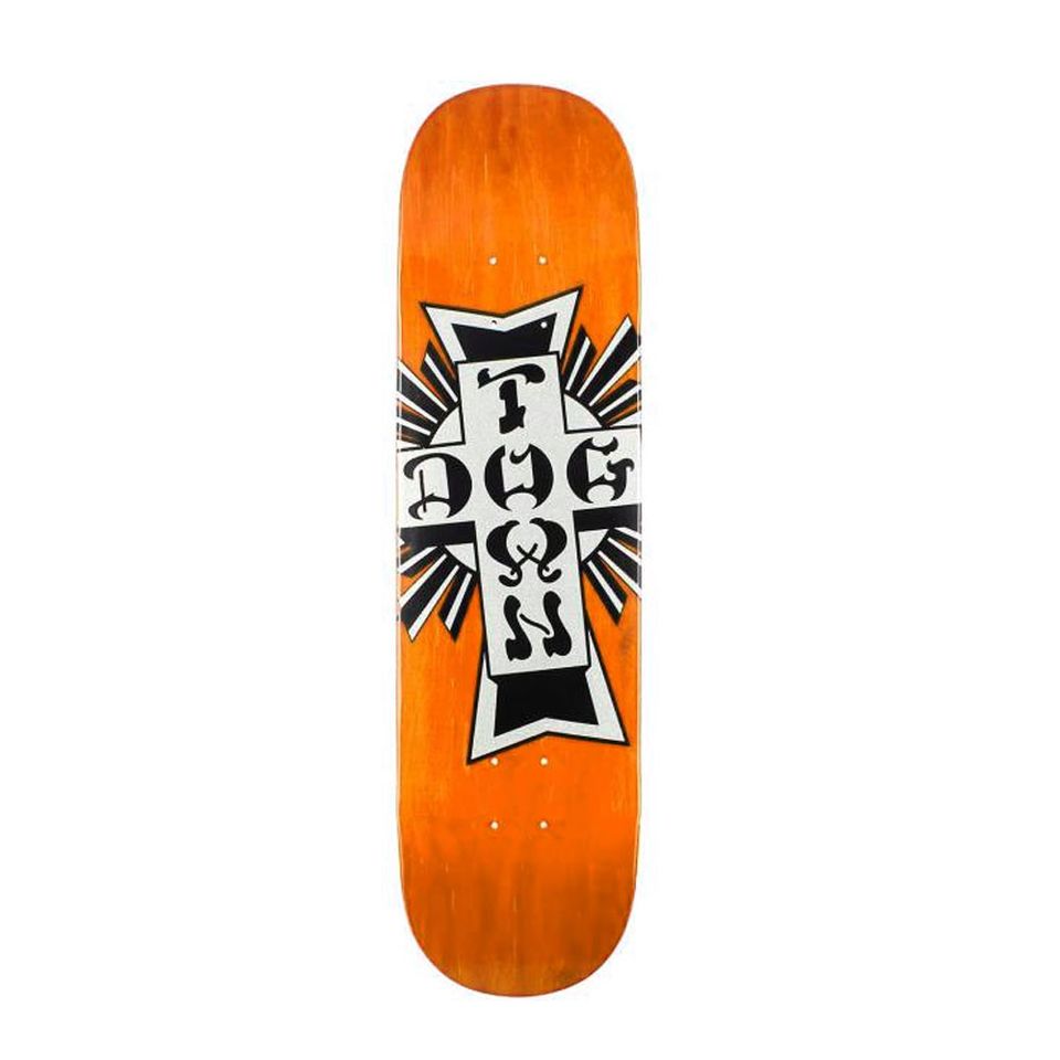 Dogtown - Street Cross Logo (Orange/Silver) 8.75