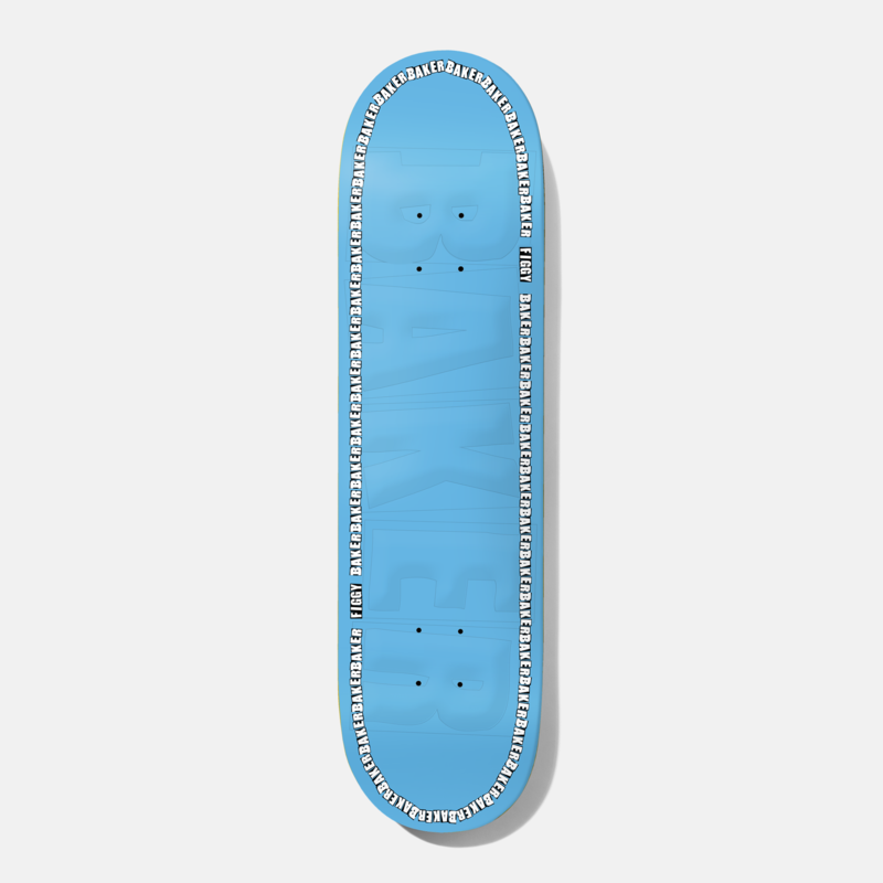 Baker - Figgy Edge Blue Embossed Deck 8.38