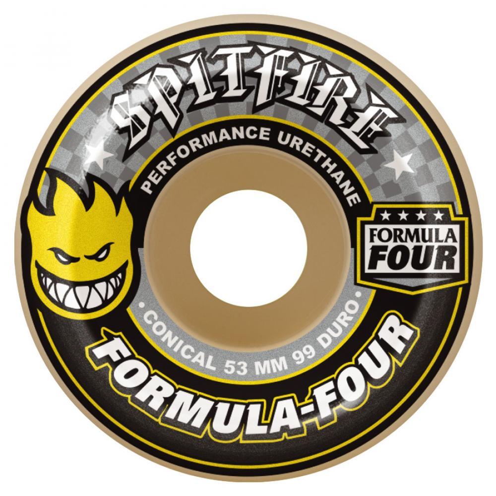 Spitfire -   Formula Four Conical Yellow 54mm/56mm 99A