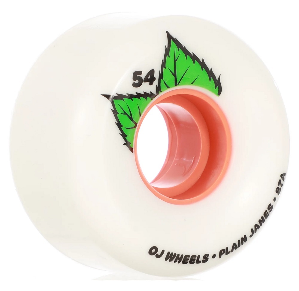 OJ 54mm Plain Jane Keyframe 87a  Skateboard White