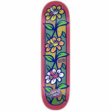 Santa Cruz - Delfino Flower Crew VX Skateboard Deck 8.25 x 31.60