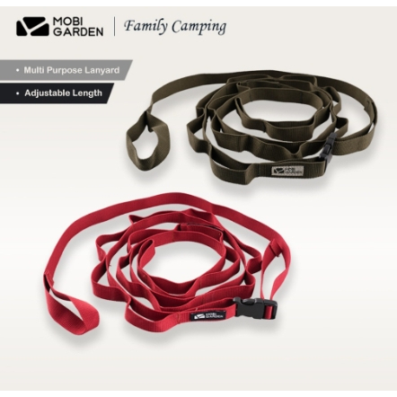 Mobi Garden เชือกห้อยตะเกียง โคมไฟ Multi Purpose Lanyard สีเขียว